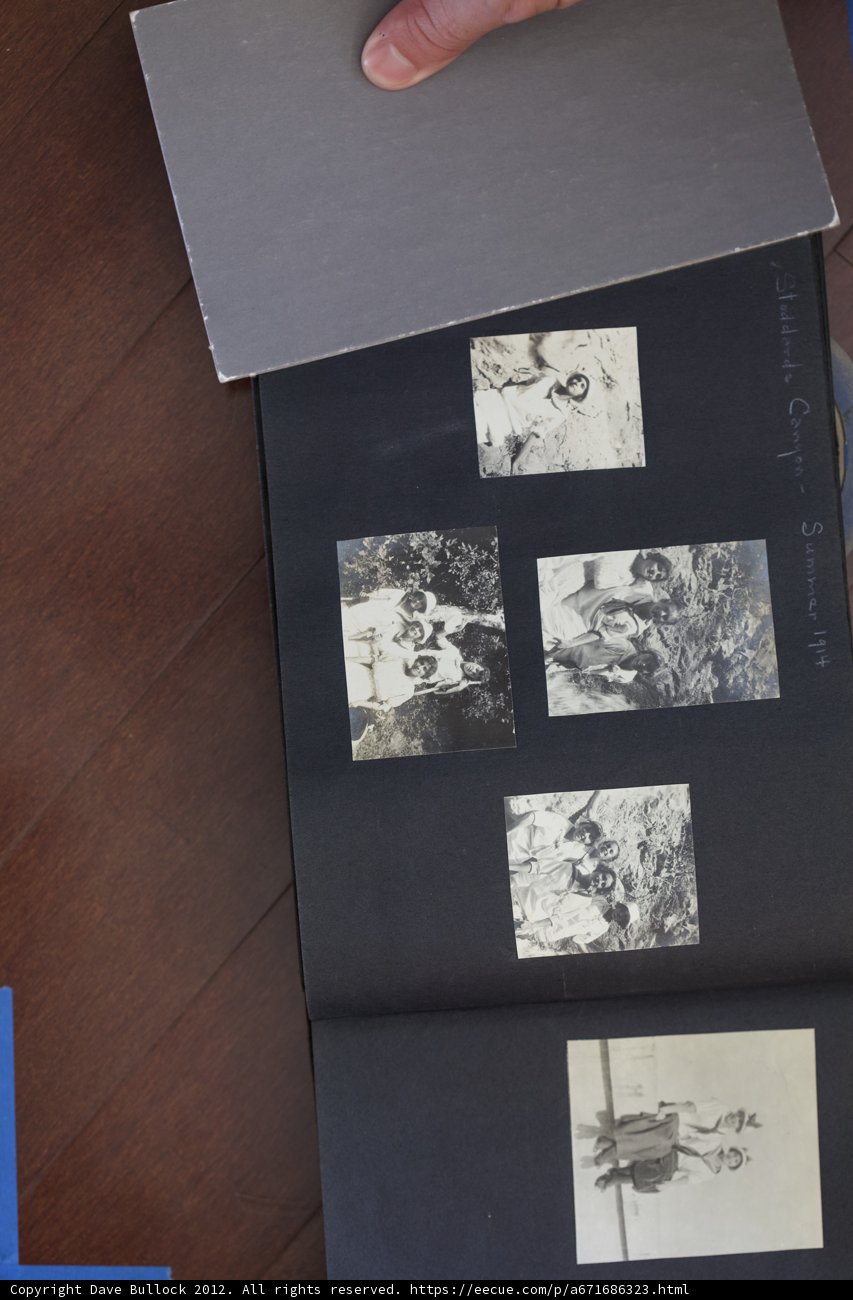 Mrs. Patrick Campbell with Family Photo Book