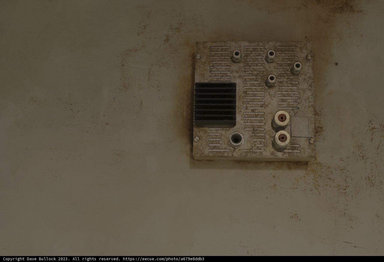 Vintage Wall-Mounted Audio Visual Panel