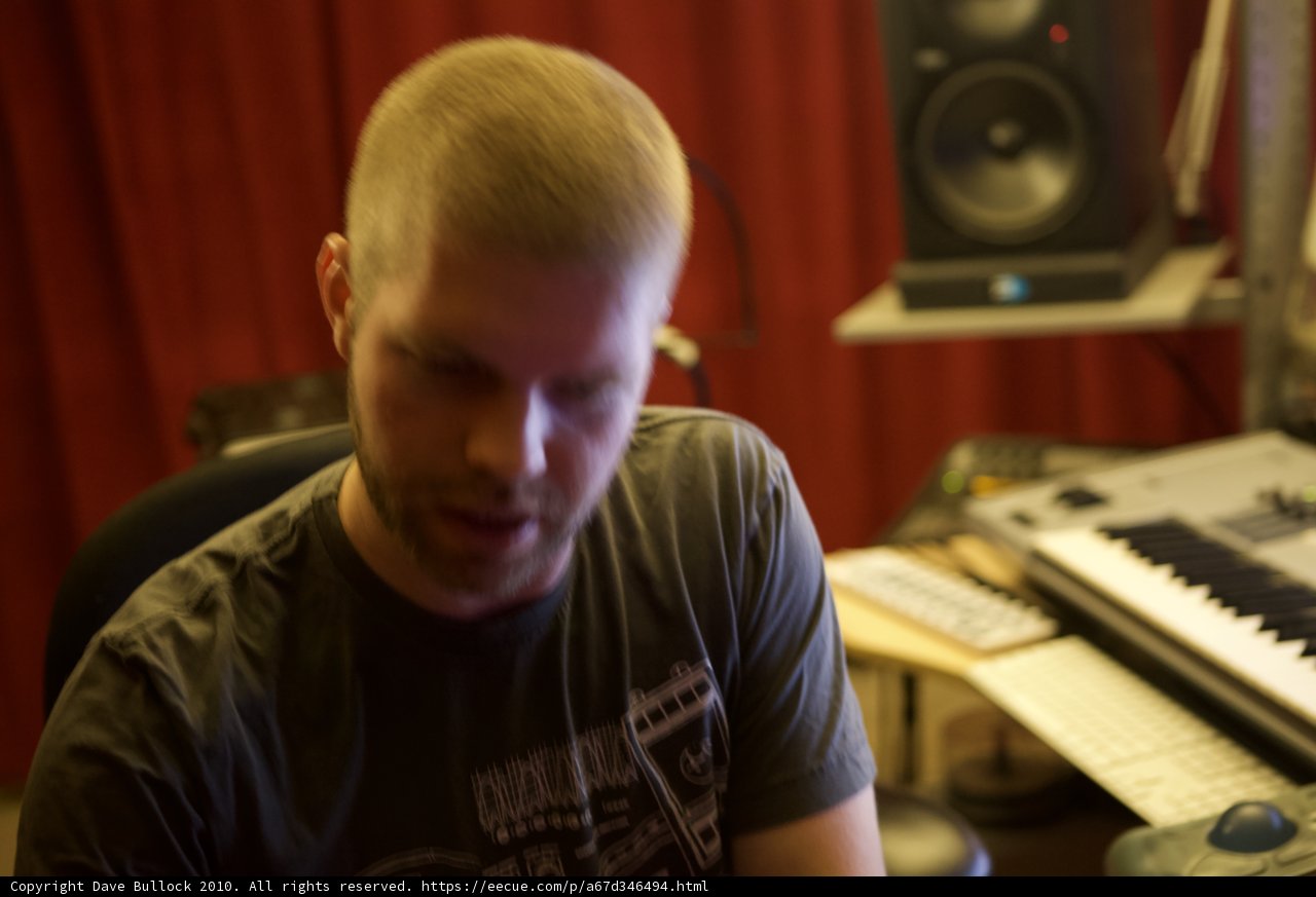 Morgan Page in the Recording Studio
