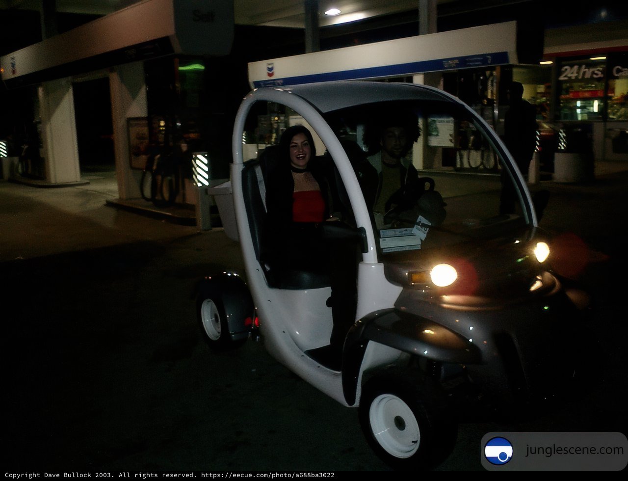 Night Ride in an Electric Car