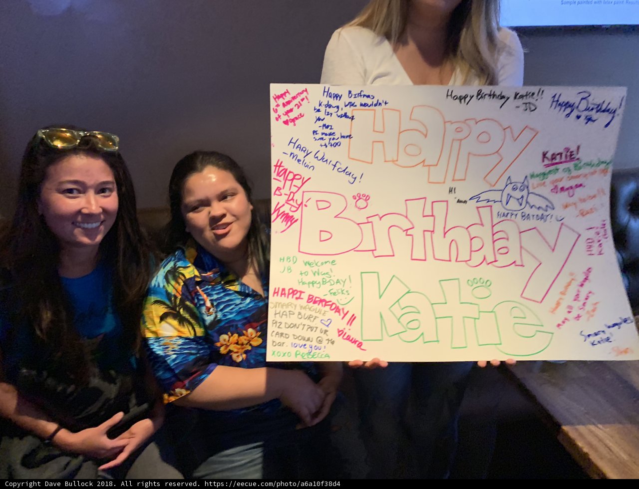 Three Women Celebrate a Birthday