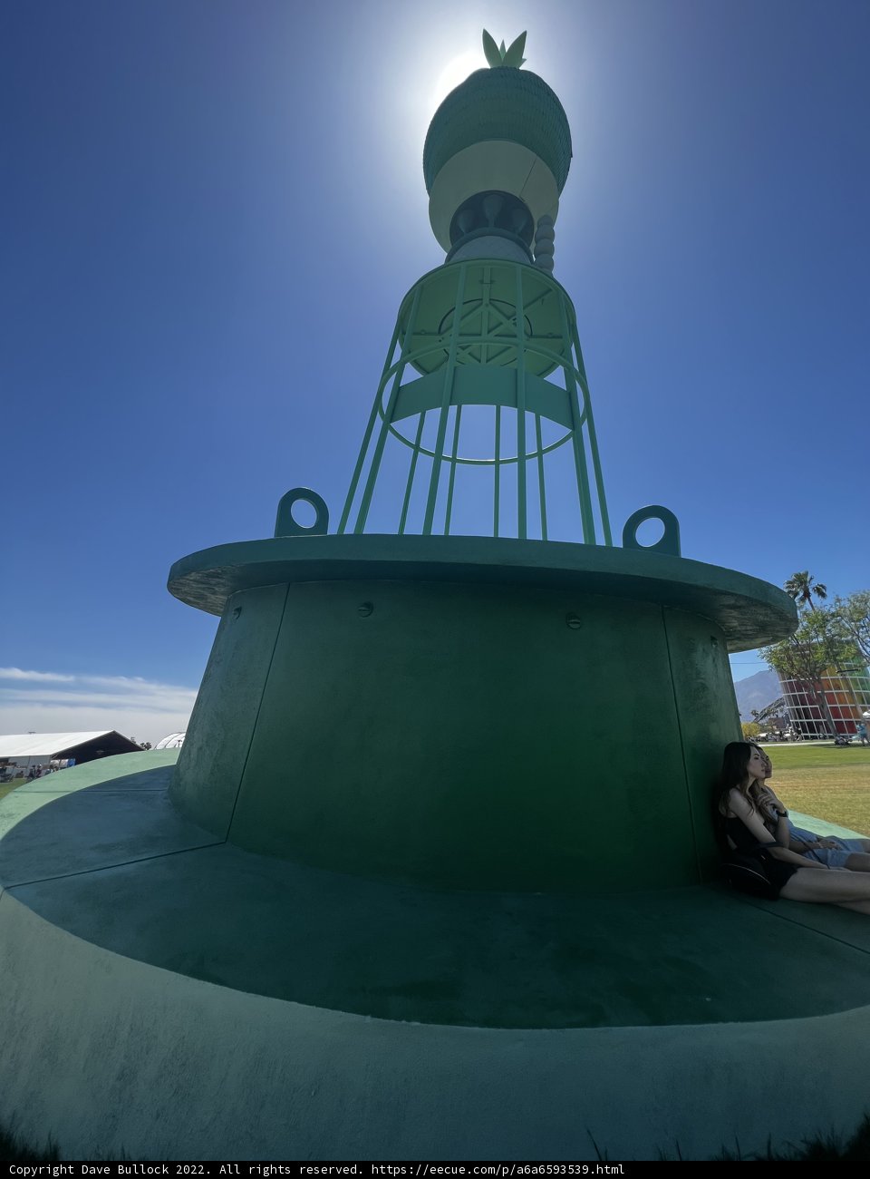 Serene Moment at the Green Light Tower