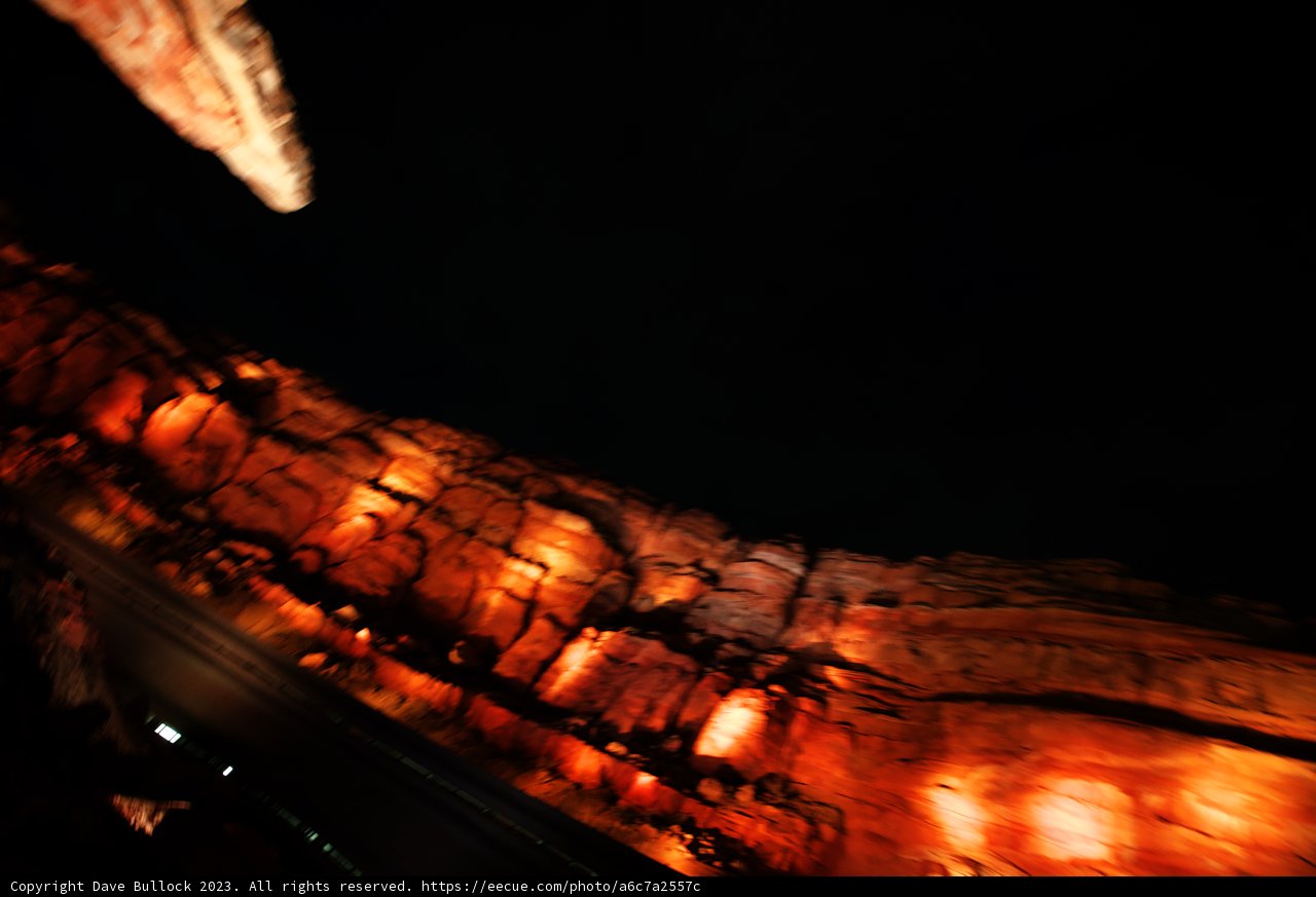 Mysterious Midnight Rock Formation
