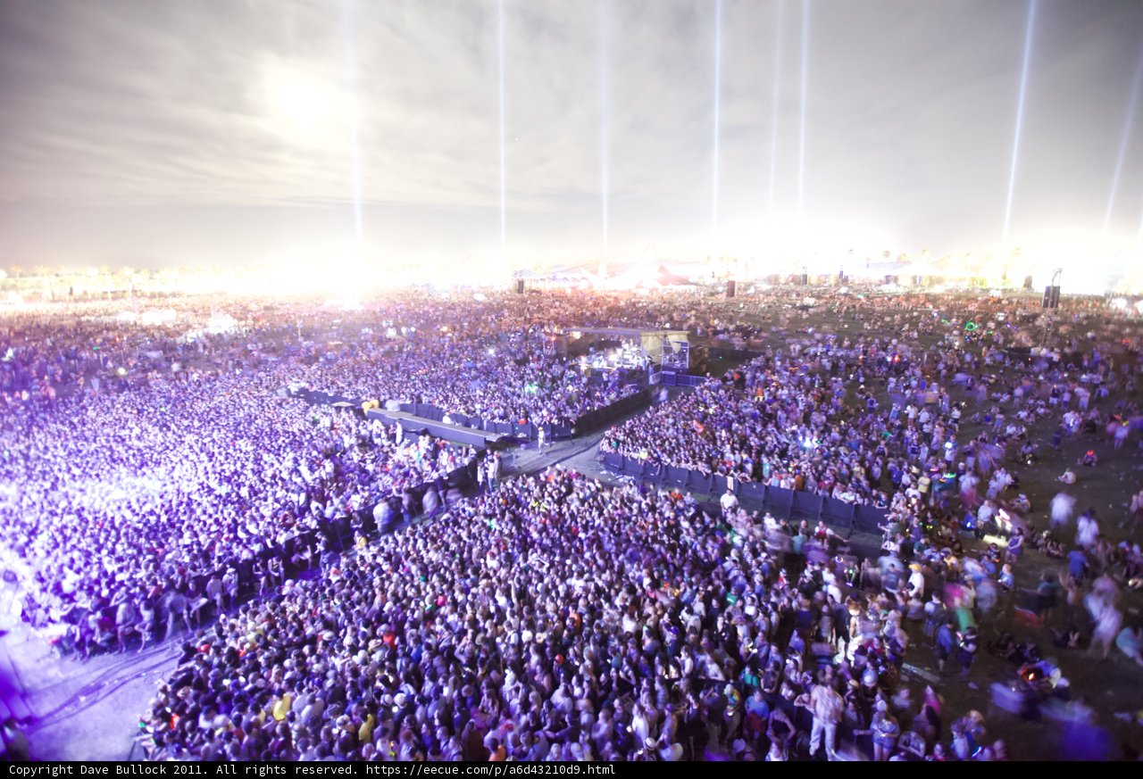 Coachella Crowd Basks in Concert Light