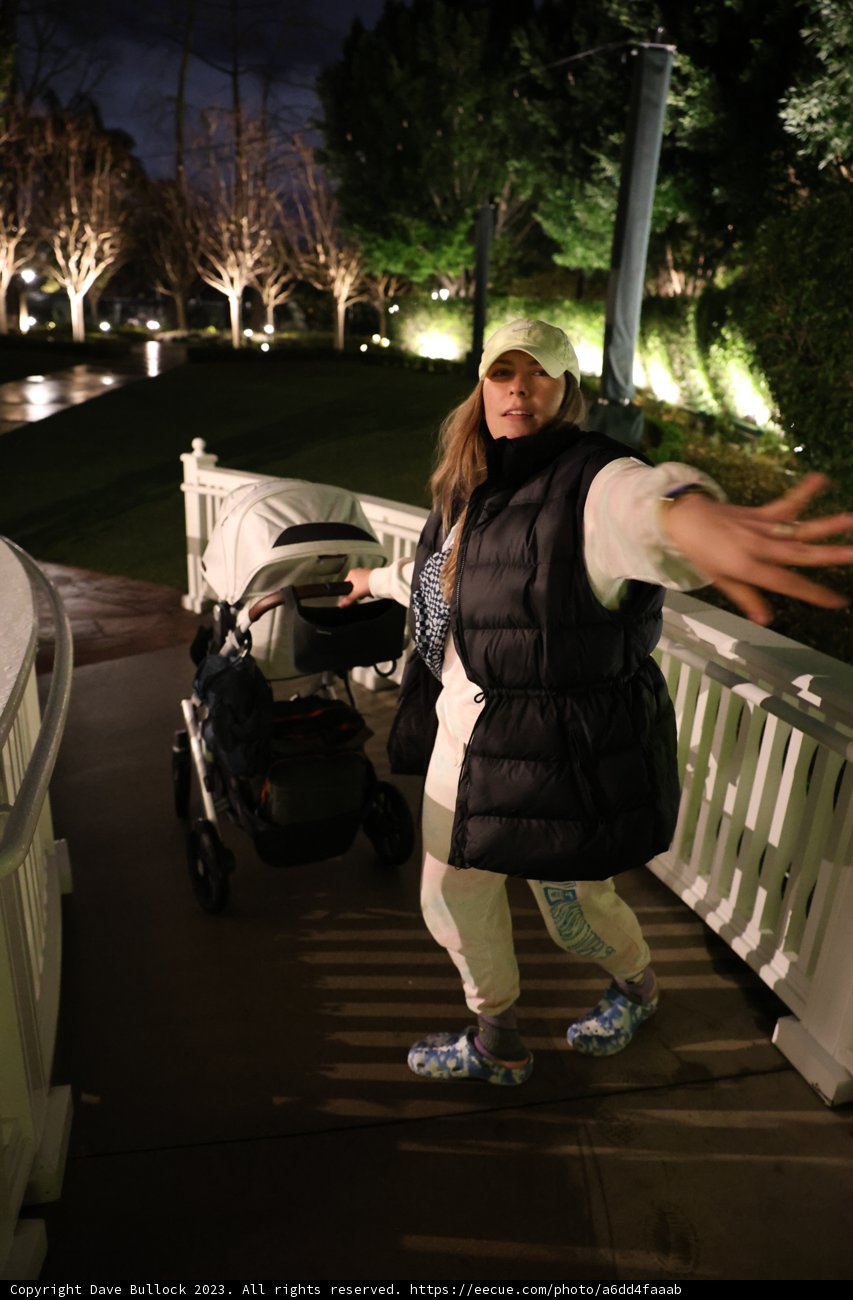 Nighttime Stroll with Baby