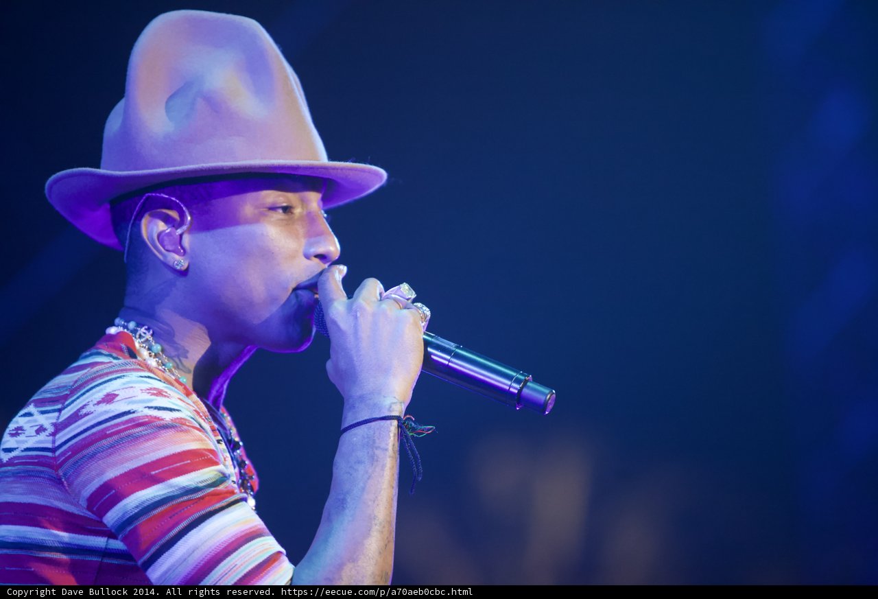 Pharrell Williams Rocks The Stage at Coachella