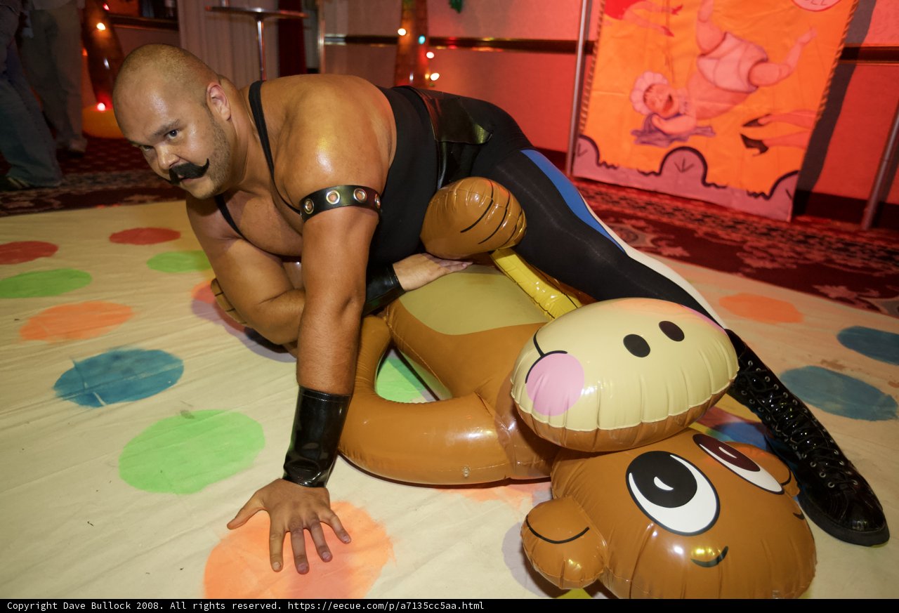Wrestling with a Toy Monkey