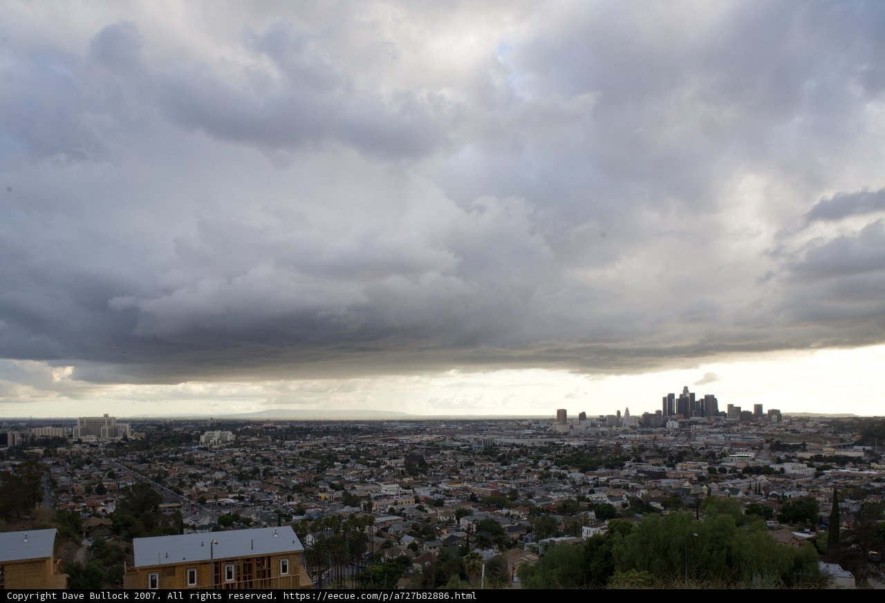 Urban Skyline in the Midst of Clouds