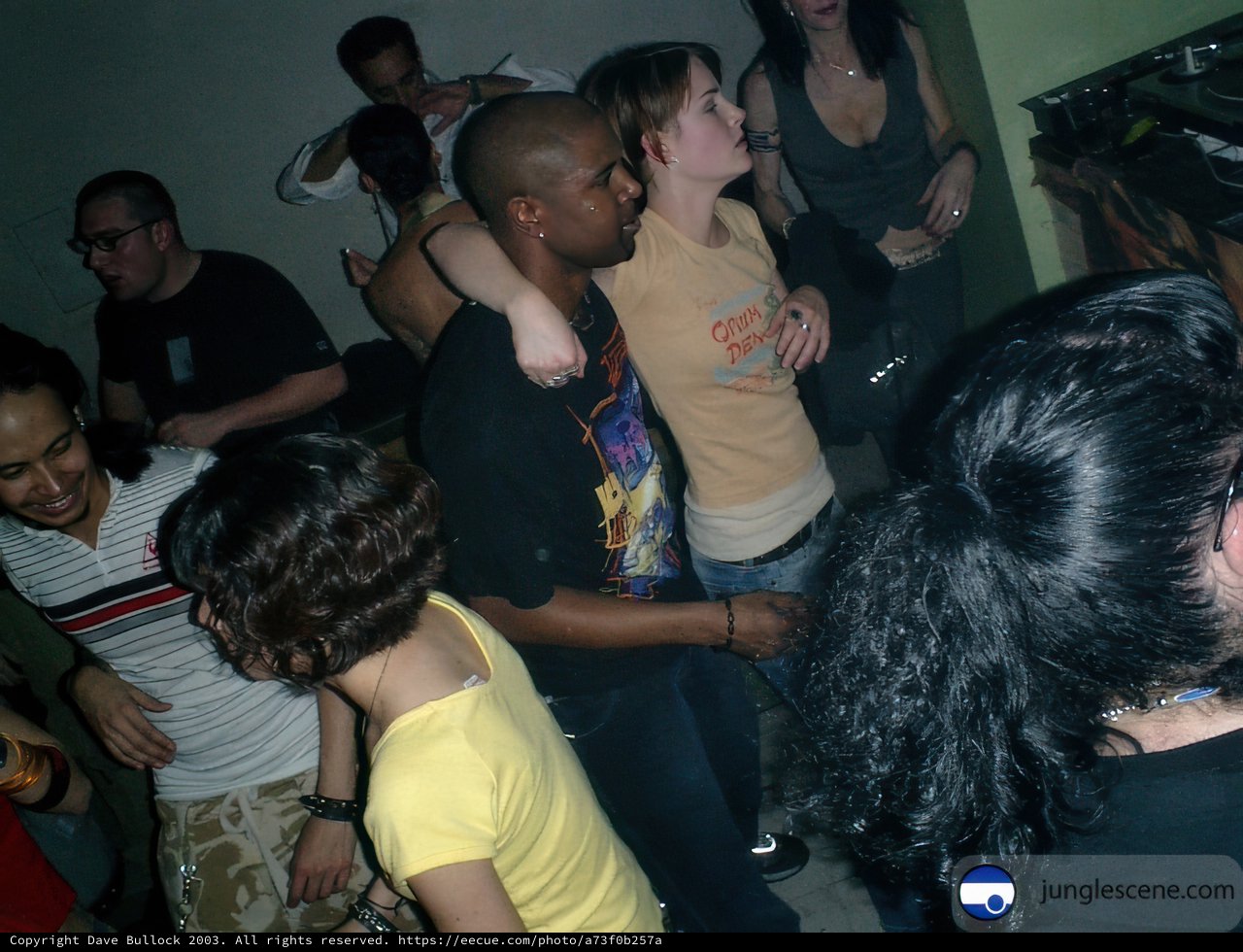 Nightclub DJs and Dancing Friends