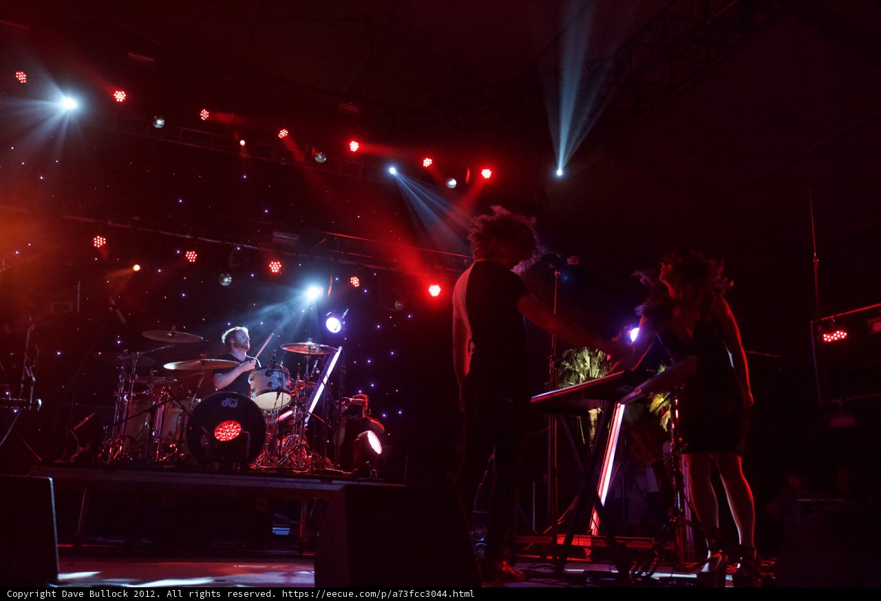 Lights, Crowd, Music: A Band Rocks the Stage at Coachella