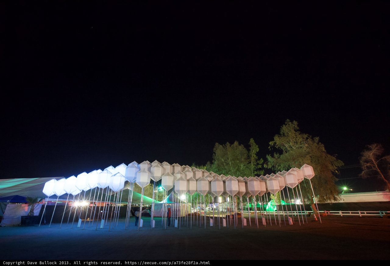 Illuminated Balloons Light Up the Night Sky