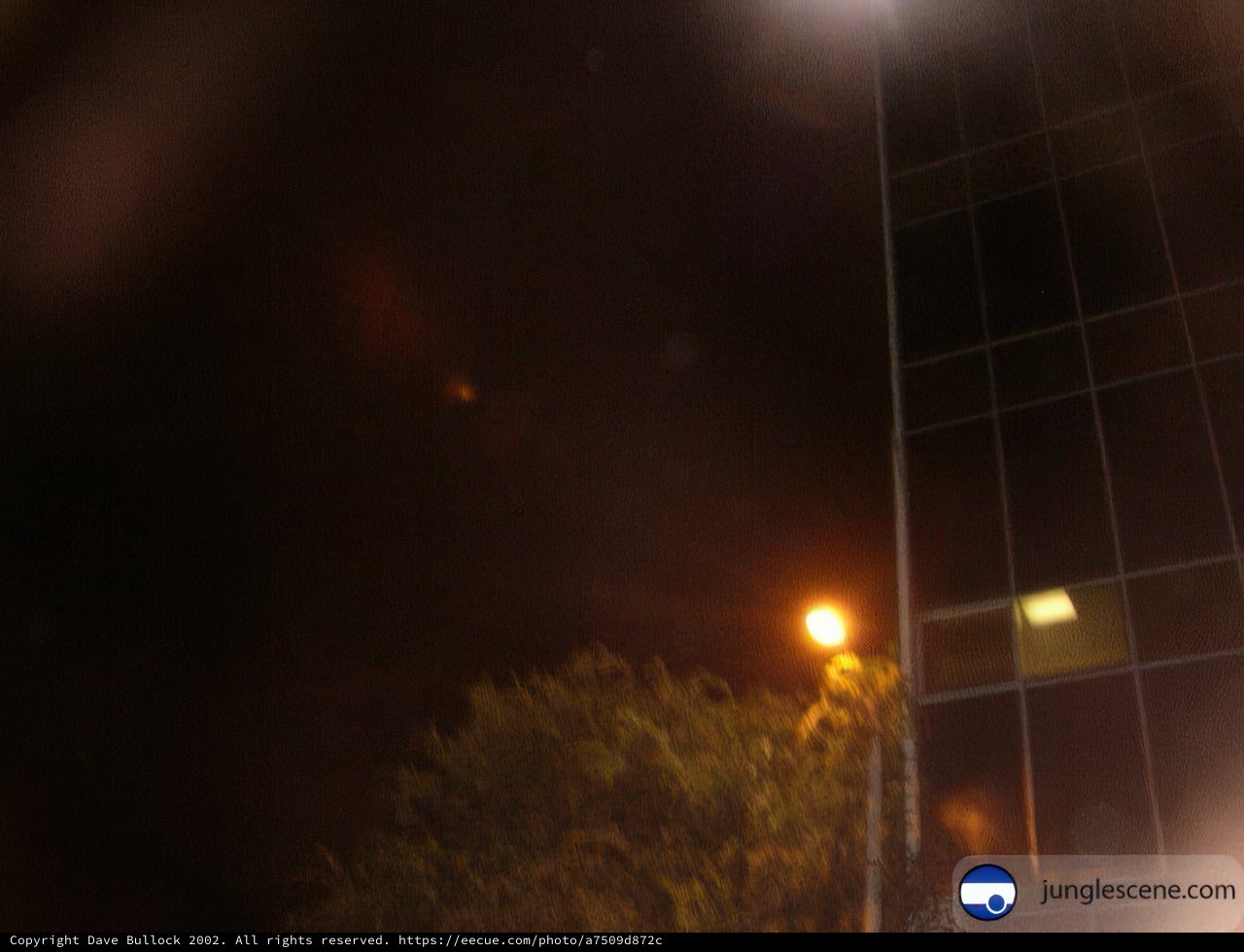 Nighttime Sky View of University of Maryland Campus