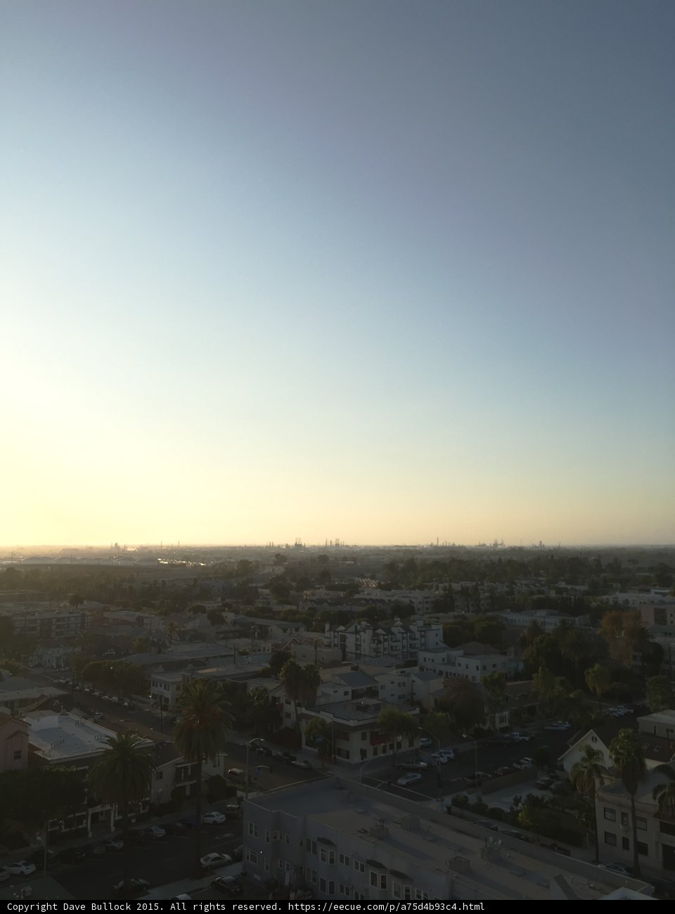 Serene Sunset over Long Beach Metropolis