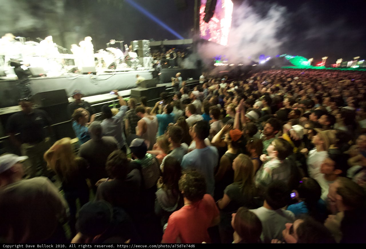 Smoke-filled Stage at Cochella 2010