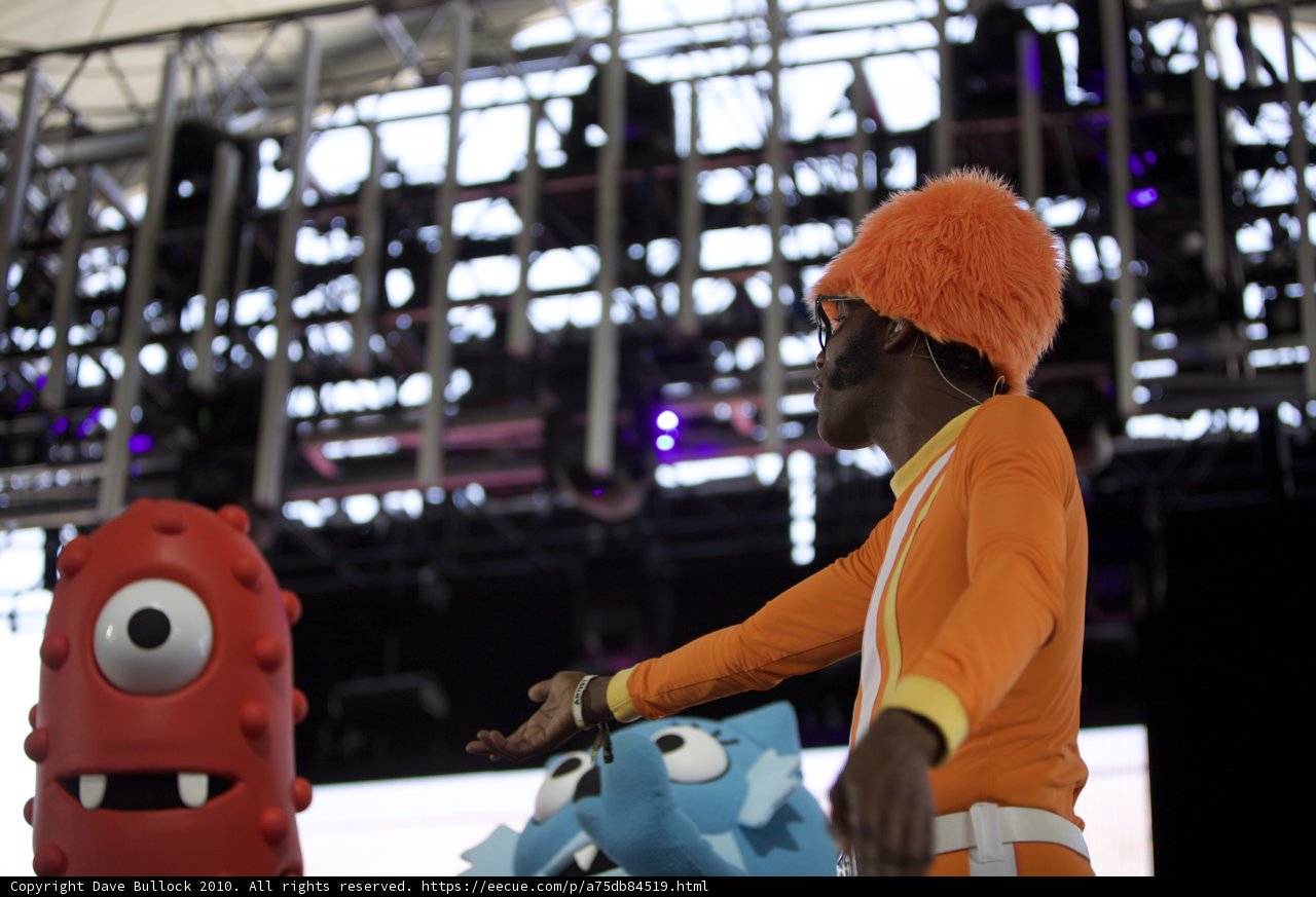 The Orange Monster and His Sidekick