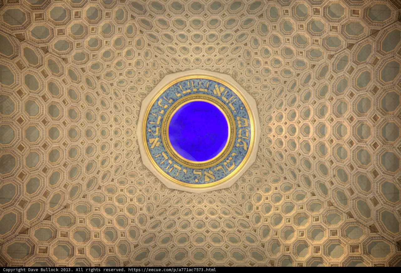 A Fractal Gemstone Ceiling in the Mosque of Islam