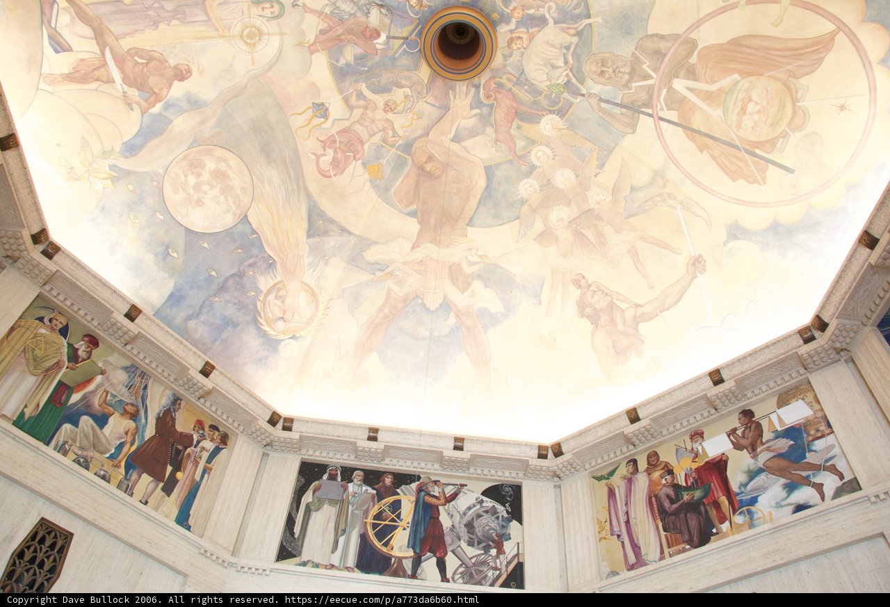 Mural of Famous Figures in a Grand Cathedral