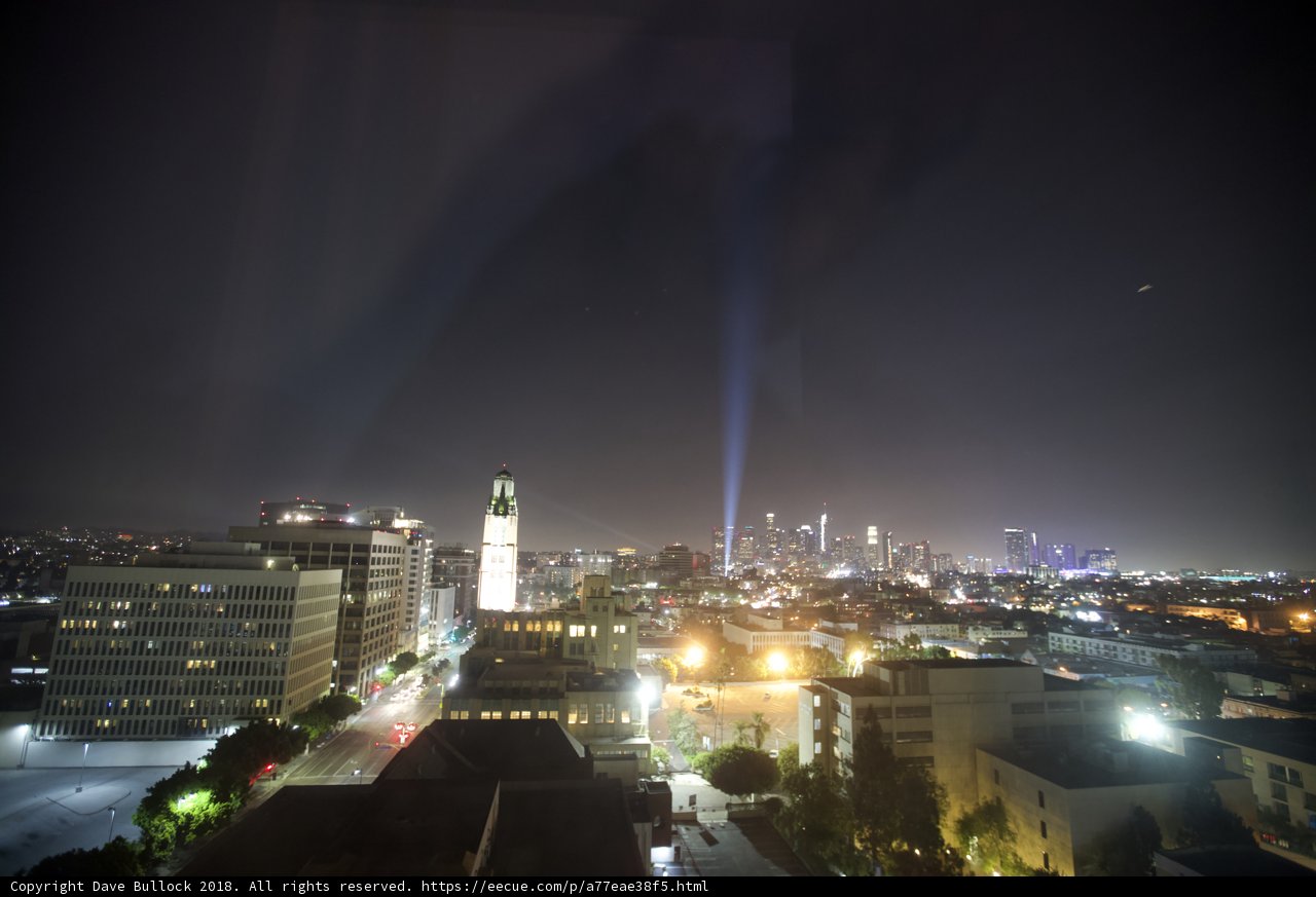 Nighttime Metropolis from High Rise Building
