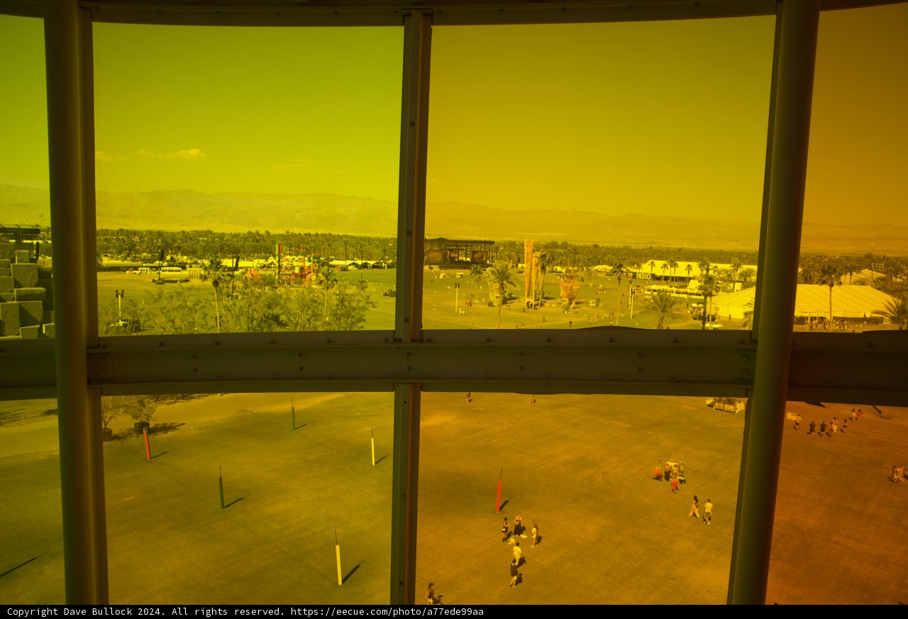 A Golden View of Festival Grounds - Coachella 2024