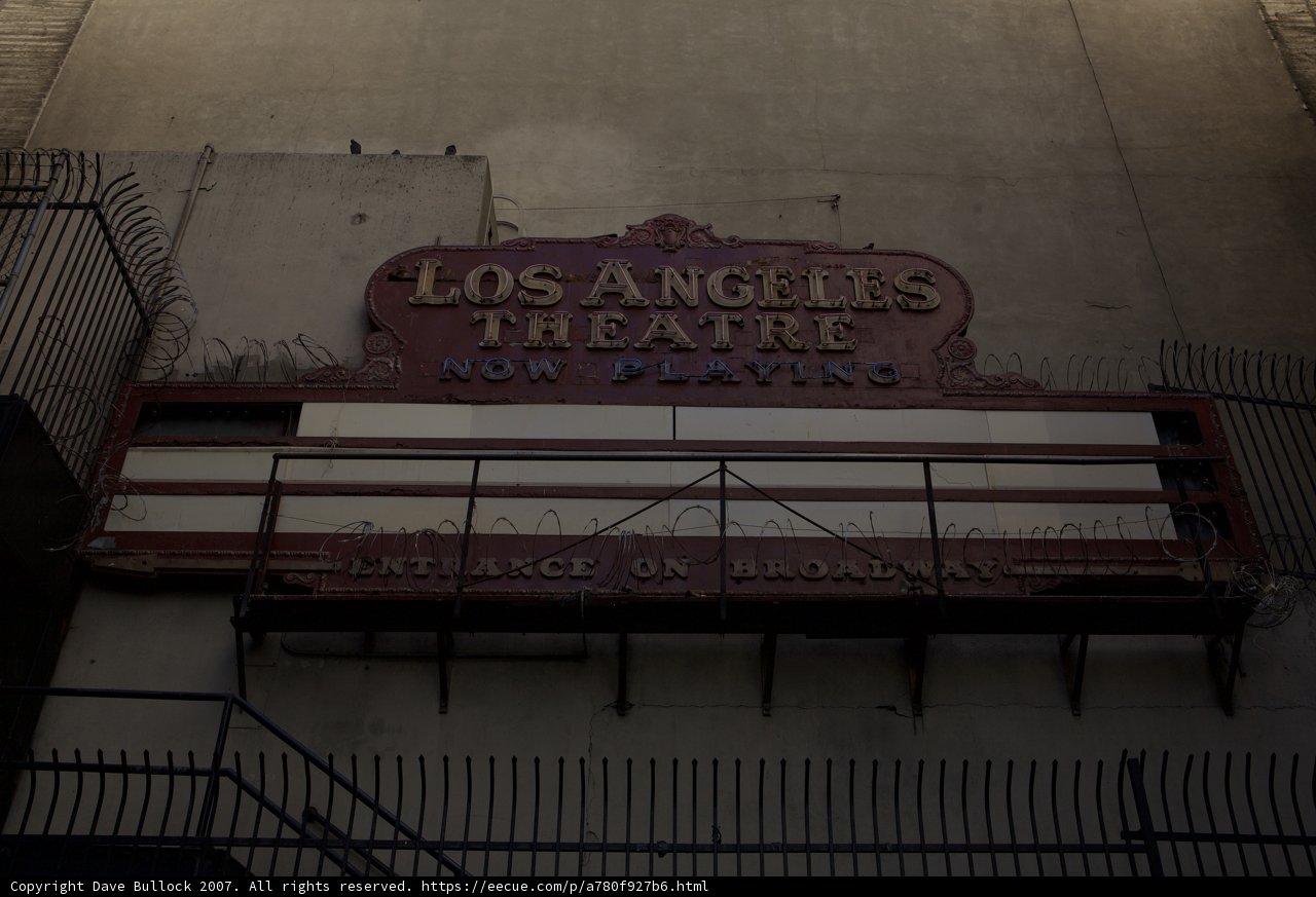 The Iconic Los Angeles Theatre Sign