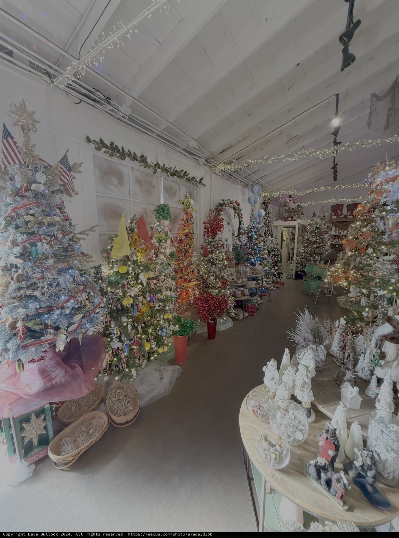 Festive Holiday Craft and Decoration Store Interior