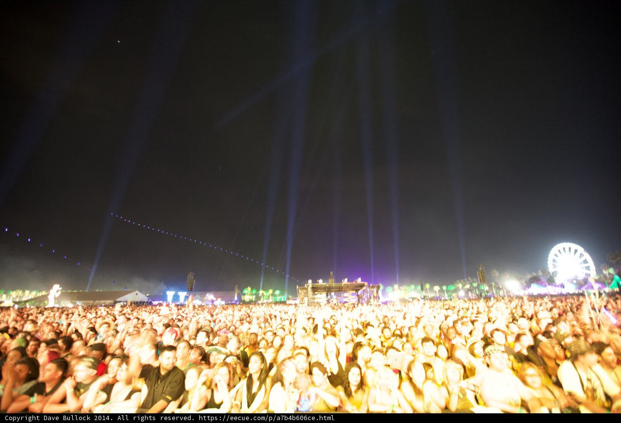 Electrifying Crowd at Coachella Music Festival