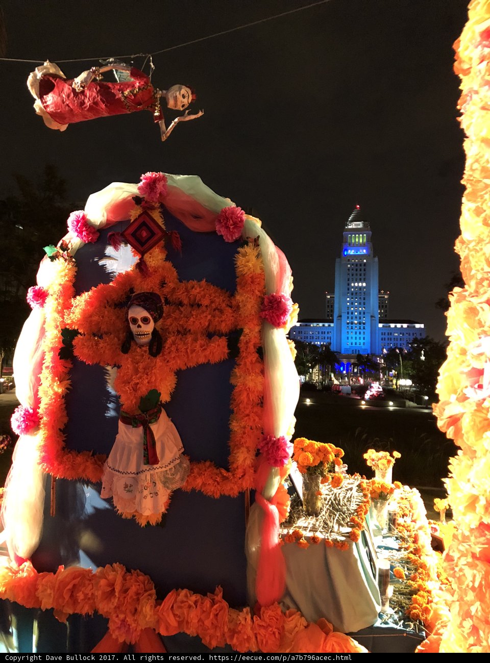 Skeleton Flower Float