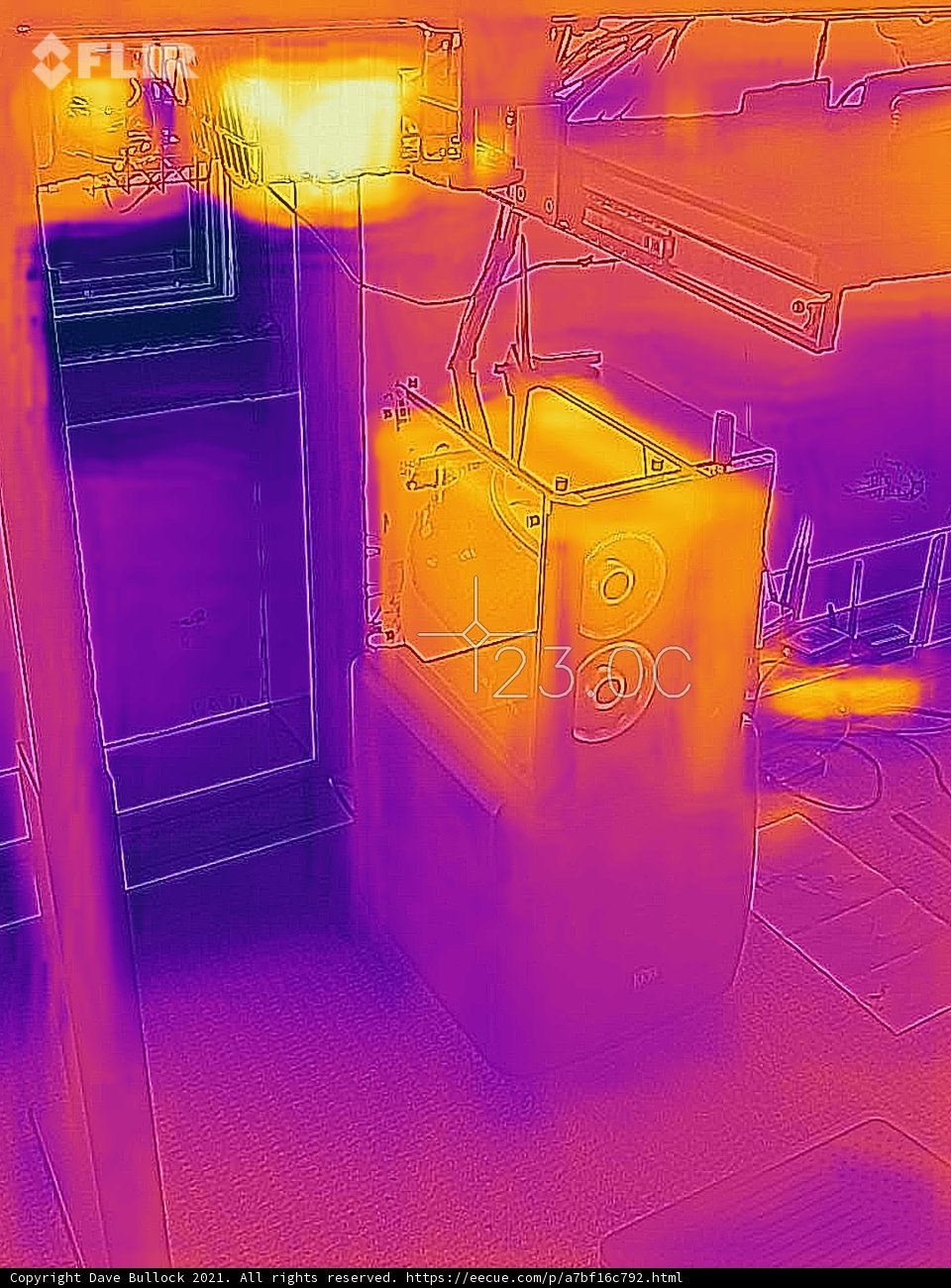 Thermal Imaging View of Industrial Kitchen Equipment
