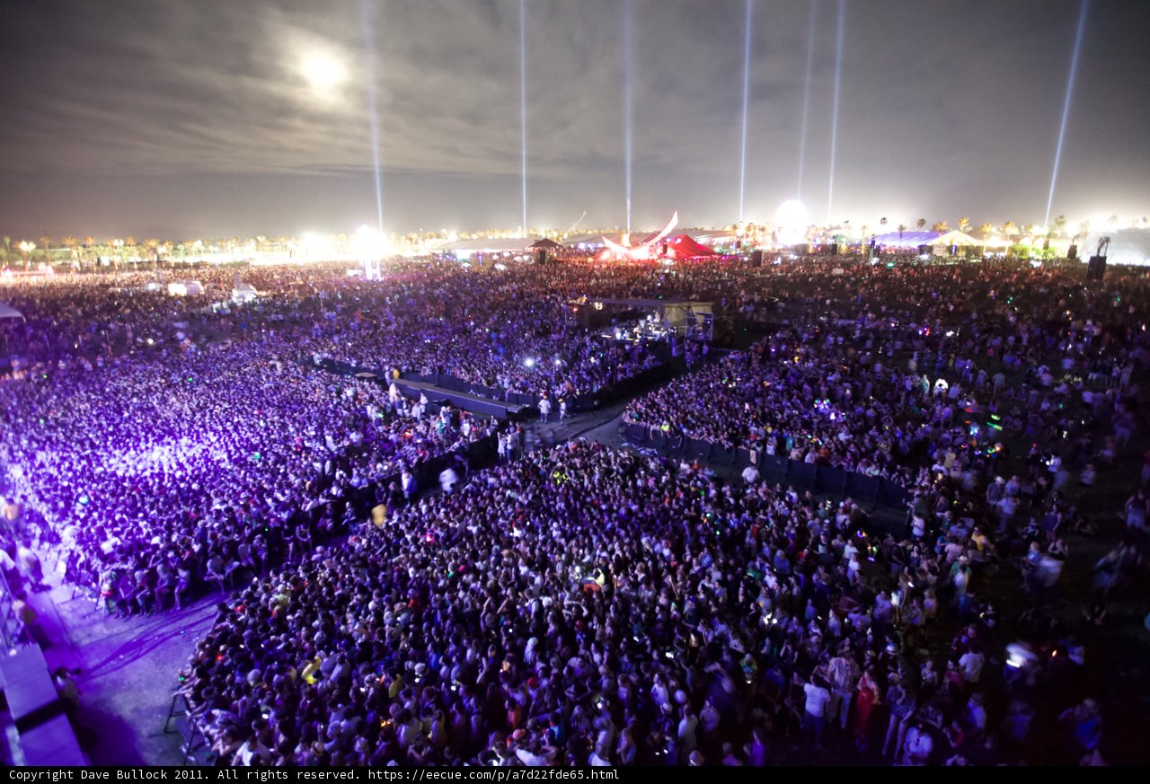 Illuminated Crowd at Coachella 2011
