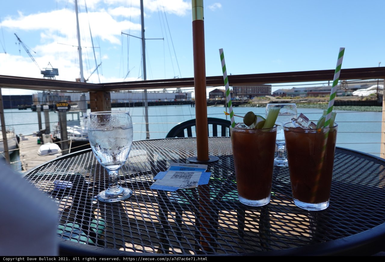 Drinks with a Waterfront View