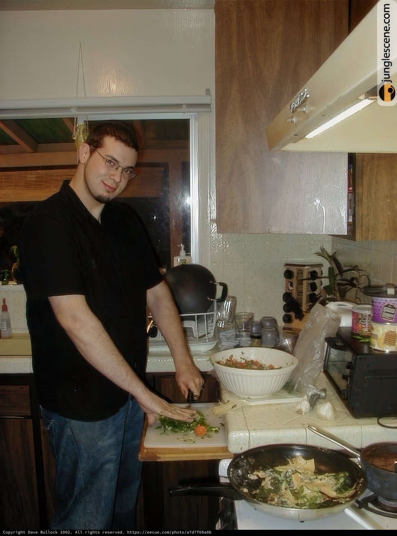 Cooking up a storm in the kitchen