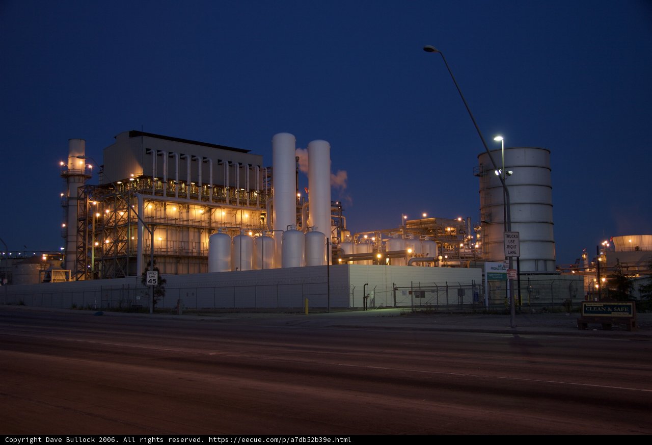 Illuminated Industrial Powerhouse