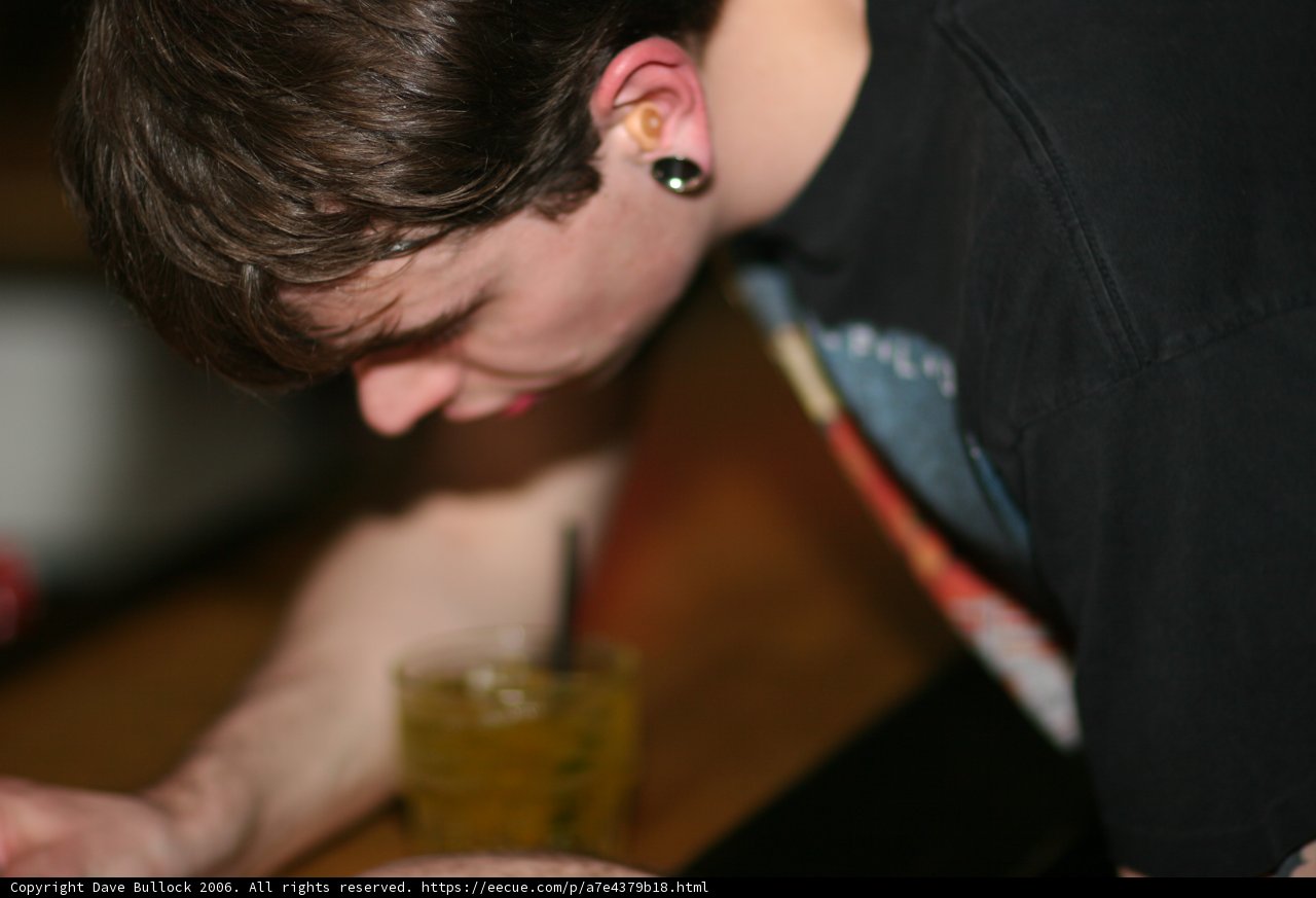 Black Shirt and a Cold Brew