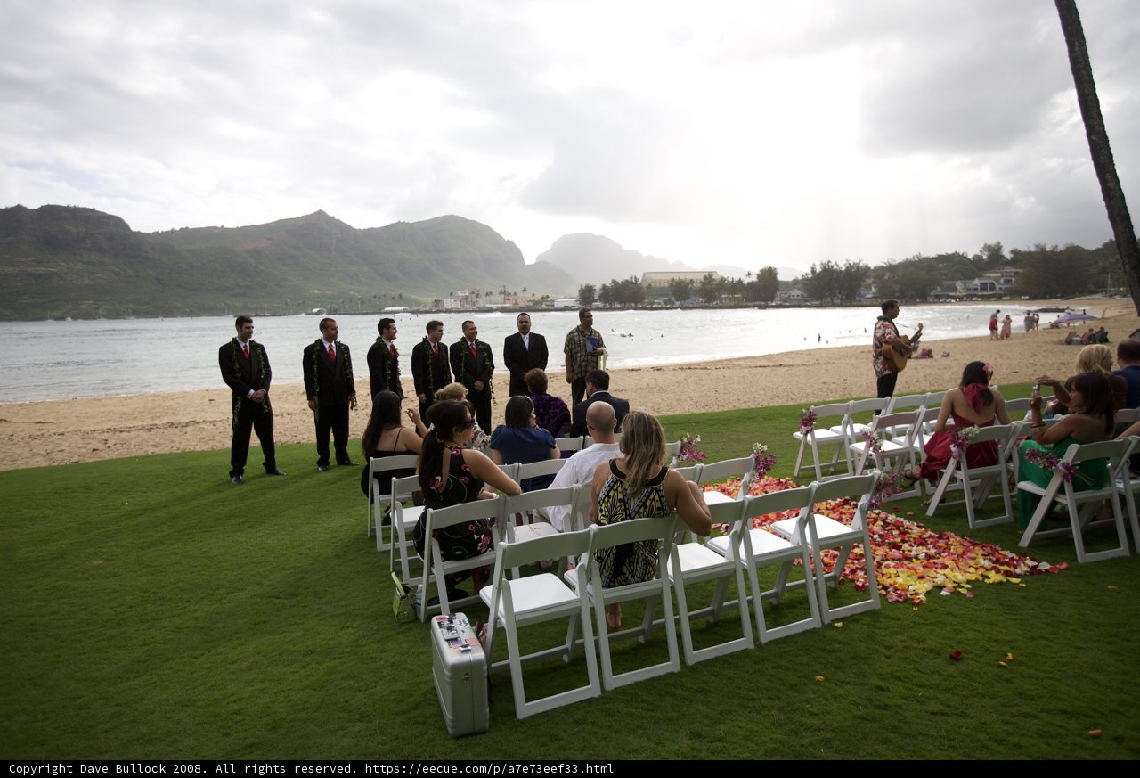Sunset Wedding on the Hawaiian Beach