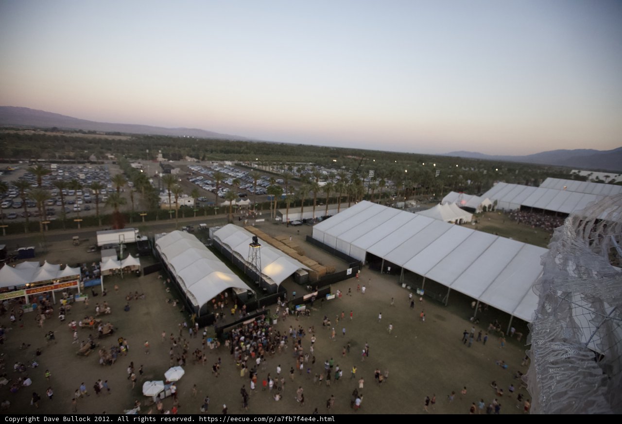 Aerial View of Coachella Music Festival