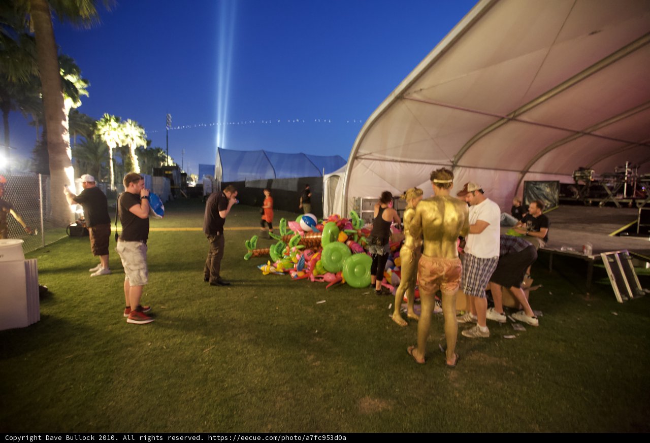 Balloon-filled Tent Fun at Coachella 2010