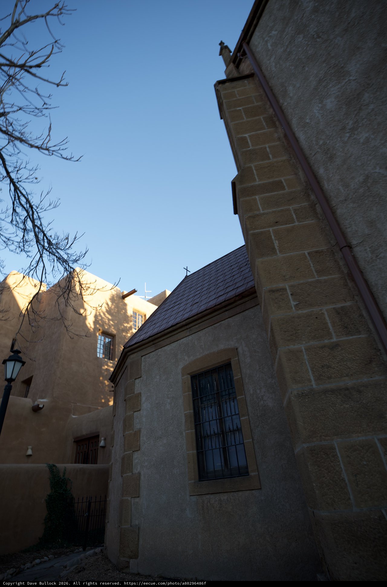 Historic Stone Church in Golden Evening Light