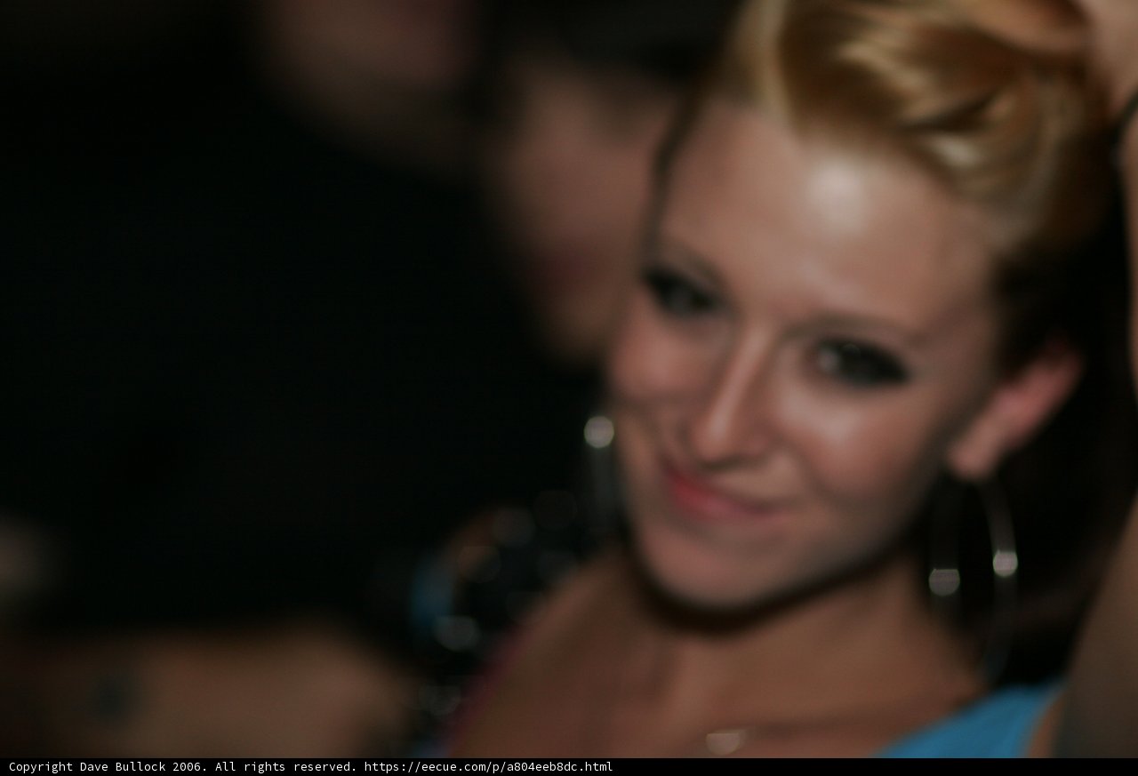 Elegant Bride in the Night Club