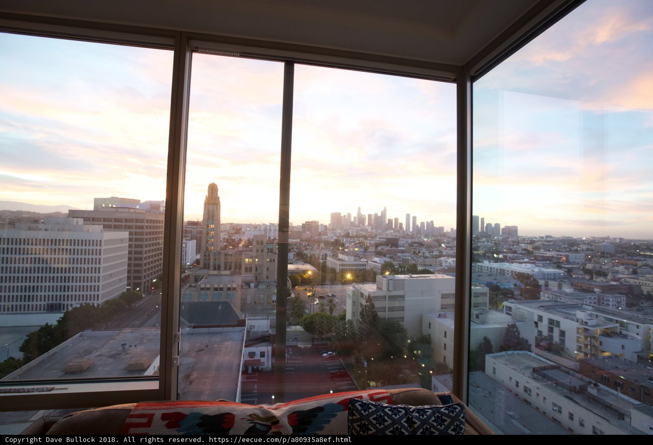 City View from a High Rise Window