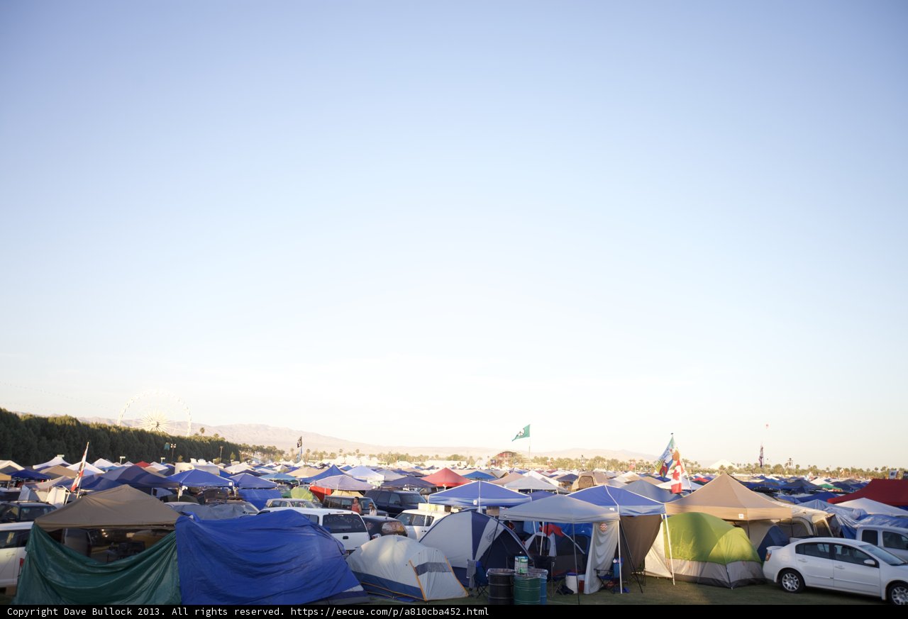 A Sea of Tents at Coachella