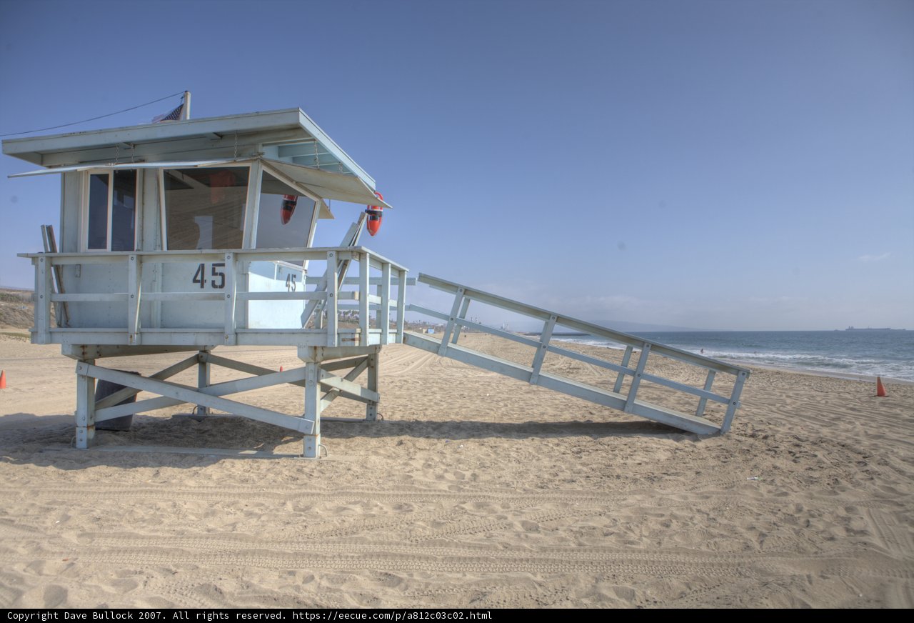 A Lifeguard Tower at the Beach