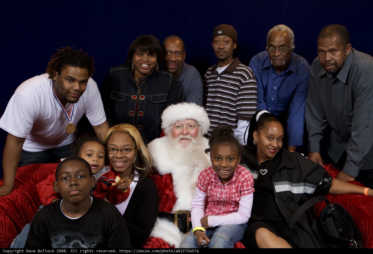 Smiling with Santa
