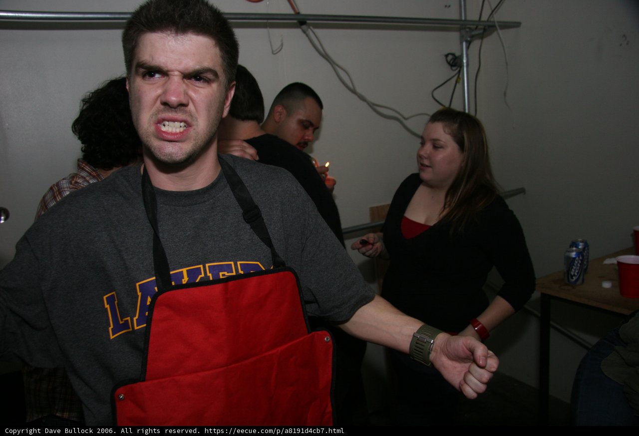 The Chef in Red Apron
