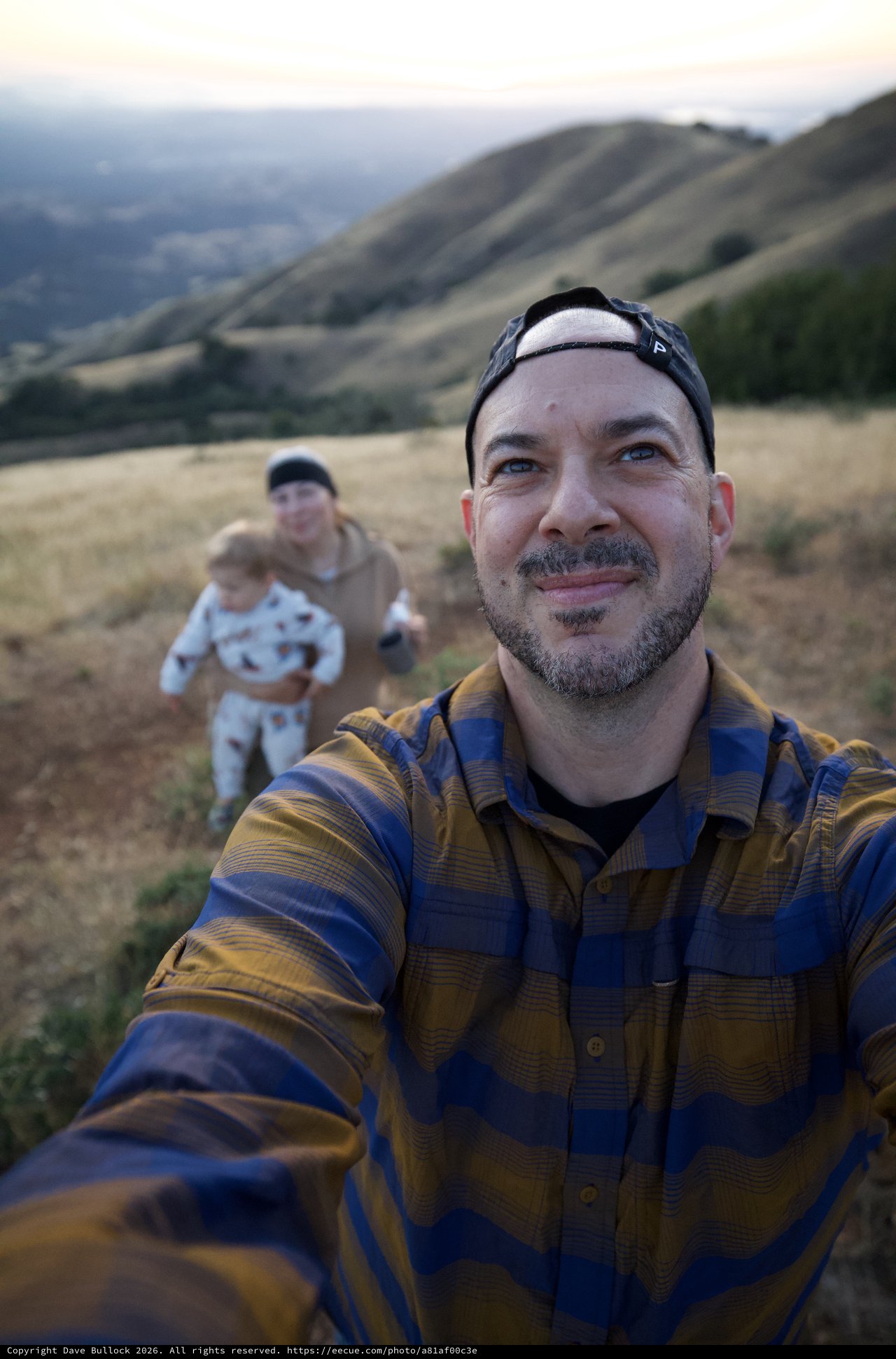 Family Selfie at Golden Hour on Mt. Diablo