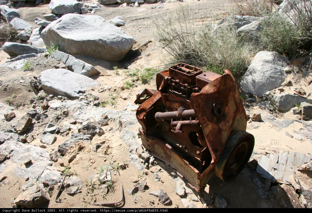 Abandoned Bulldozer in the Desert