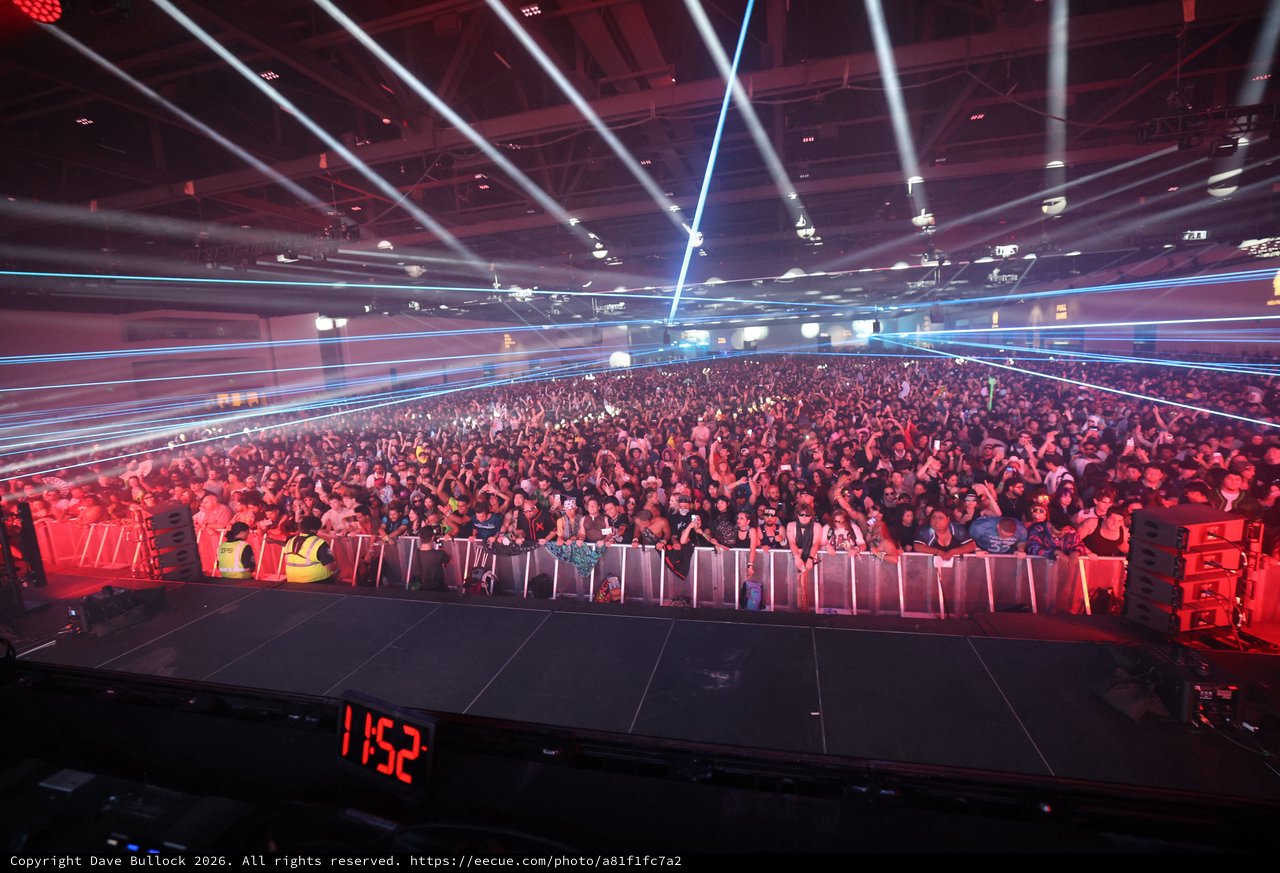 Massive Crowd Electrified by Laser Light Show at Wobbleland