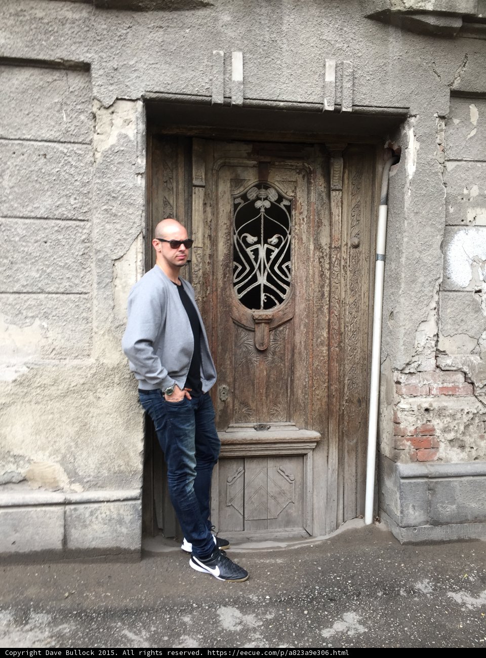 Portrait by Art Nouveau Door