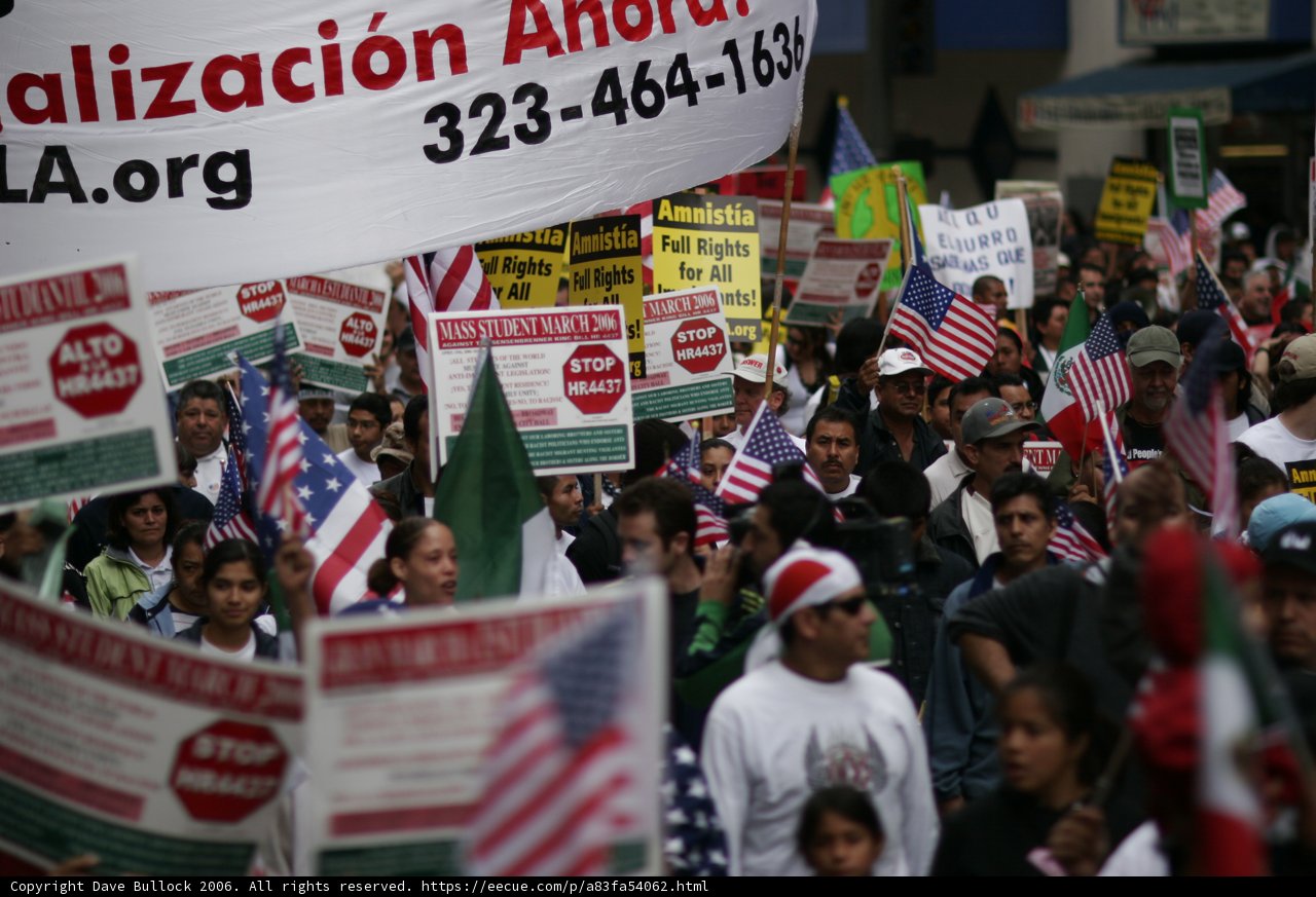 Mexican Americans Protest with Passion and Pride in Los Angeles
