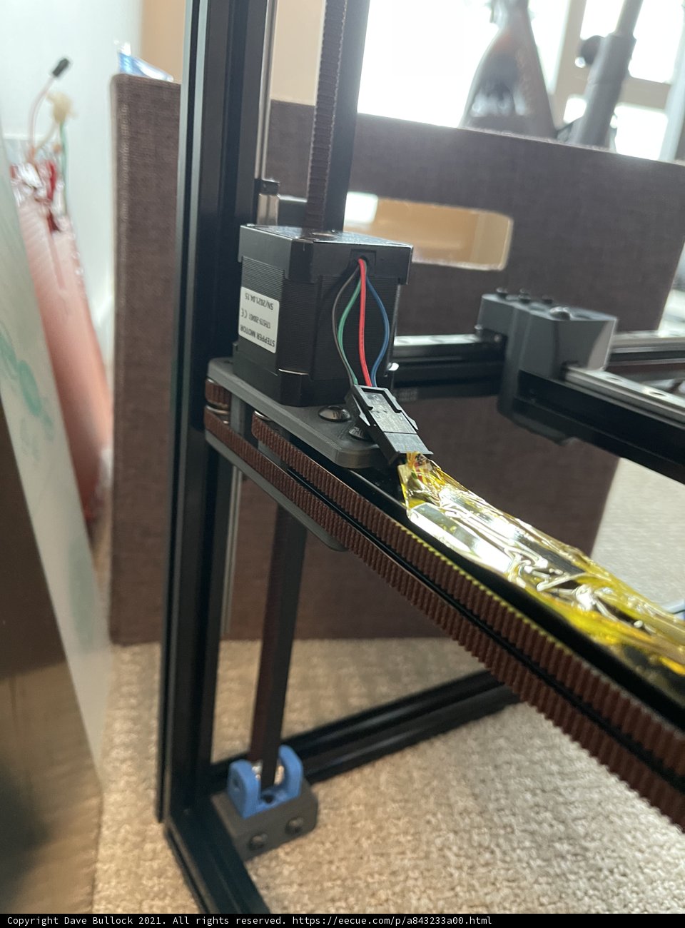 The 3D Printing Machine with Attached Cord