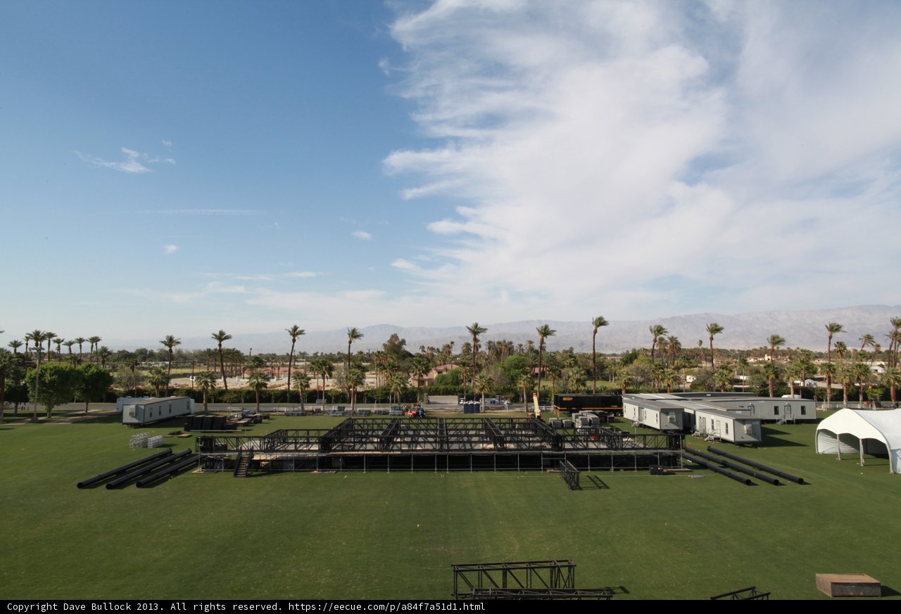 Coachella's Stage in the Vast Field